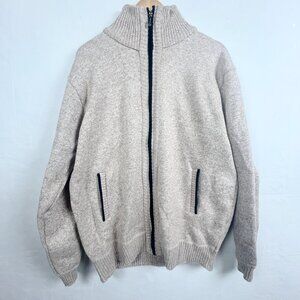 BB Fashton Mens Cashmere Blend Full Zip Sweater Large